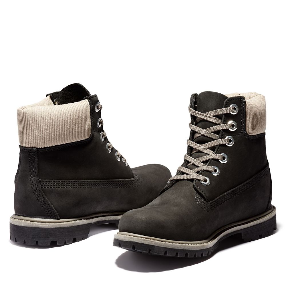 Bocanci 6-Inch Timberland Dama Negrii - Premium Waterproof - Romania - YBXHWD149